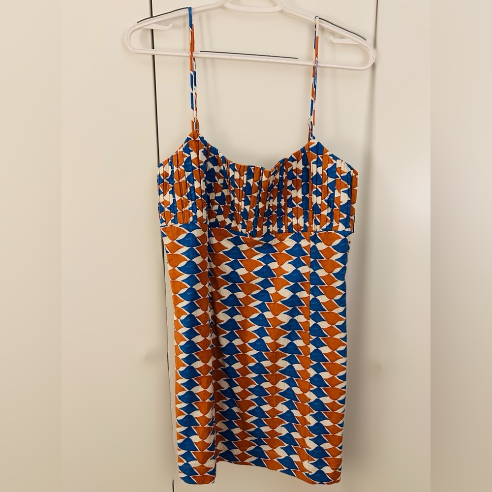 Anthropologie Colorful Geometric Print Dress